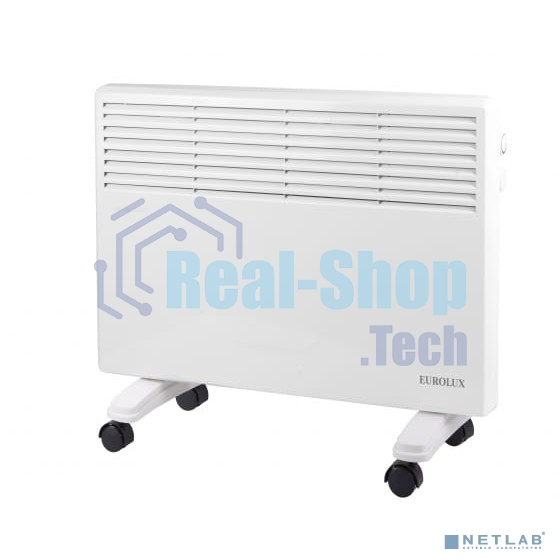 Конвектор Eurolux ОК-EU-1000, белый, 1000 Вт, 15 м2, термостат