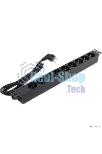 Блок розеток горизонтальный ExeGate ServerPro PDU-19H903 Al-9S-EU2, 19