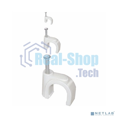 Скоба креп. круглая R6 (уп.100шт) ИЭК USK11-06-100