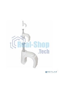 Скоба креп. круглая R6 (уп.100шт) ИЭК USK11-06-100