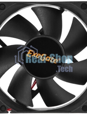 Вентилятор для корпуса ExeGate ExtraPower EP08025SM черный, 80 мм, 2500 об/мин, 25.5 дБ, 2 pin