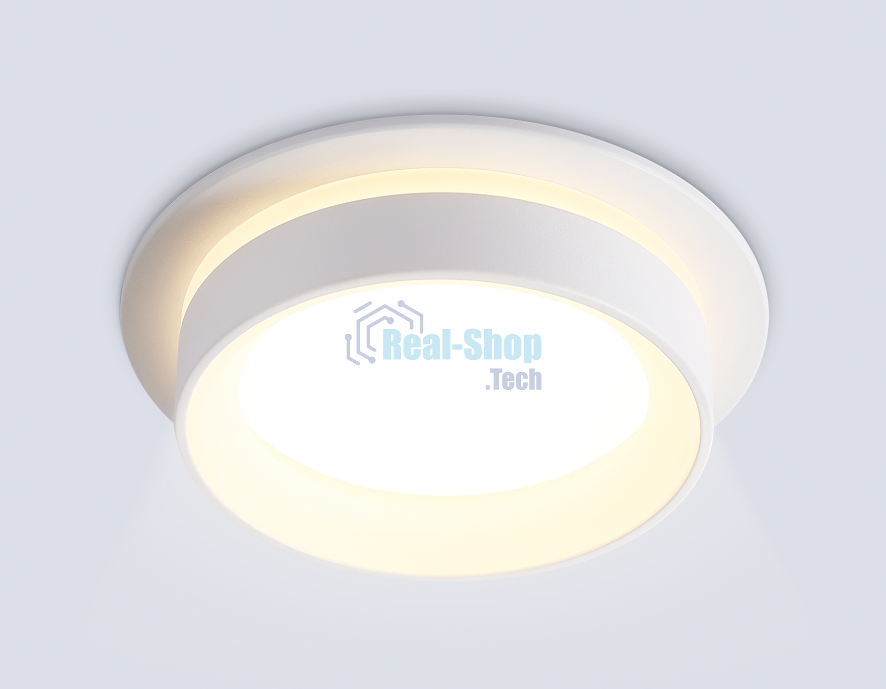 Светильник Ambrella light TN6707 WH белый IP44 GX53 max 15W D105*45