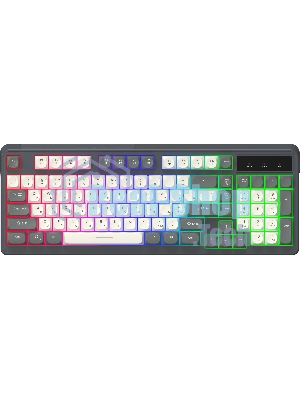 Клавиатура Oklick 731G проводная, USB Type-A, серый/белый