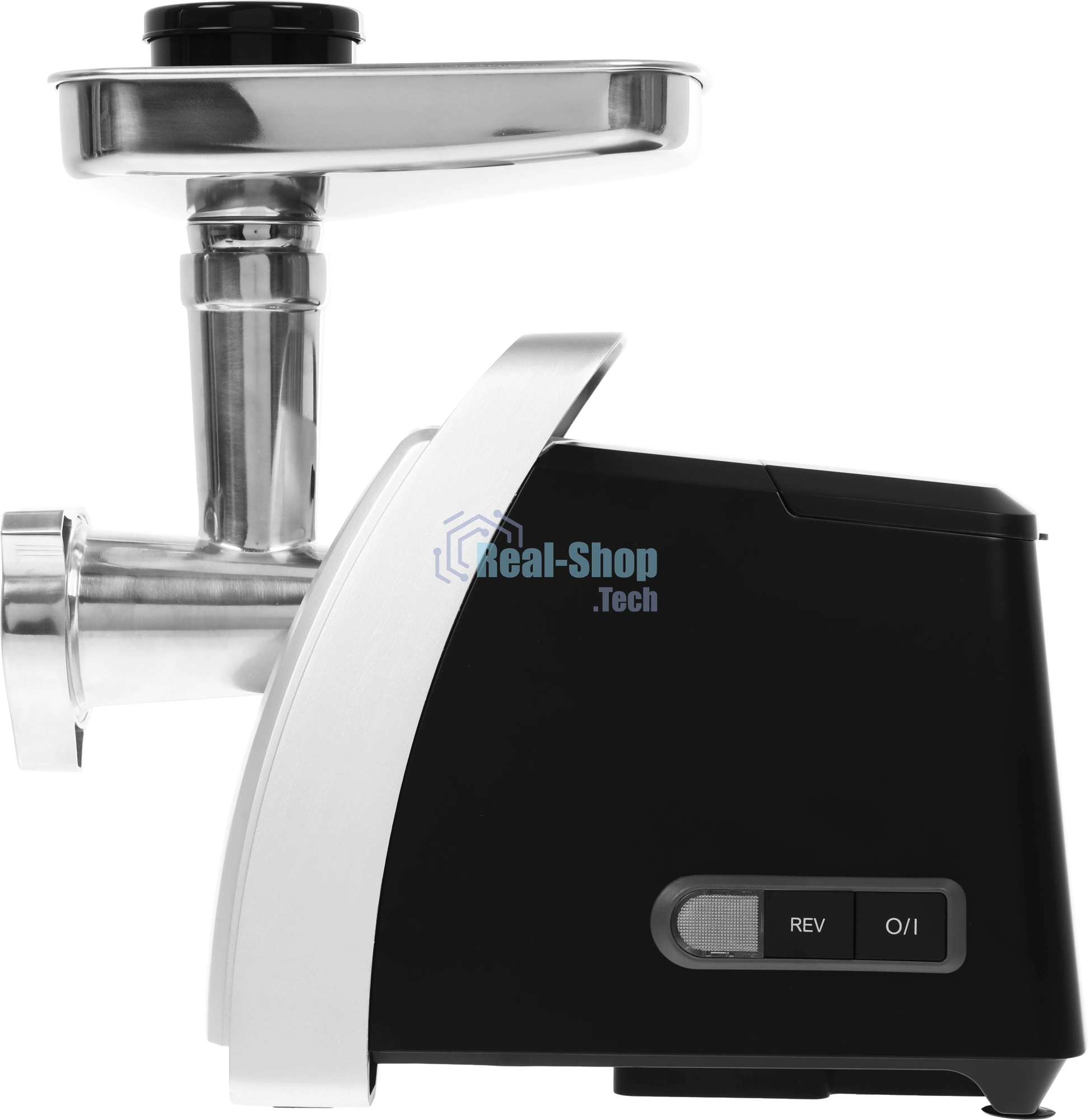 Мясорубка электрическая Bosch MFW68680 черный, 2200 Вт, 4.3 кг/мин, реверс, защита от перегрузки, насадки - 5
