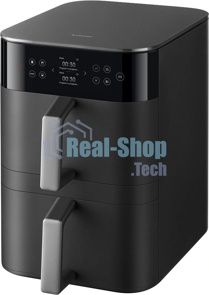 Аэрогриль Xiaomi Dual Zone Air Fryer 12L черный, 2800 Вт, 12 л, сенсор, 14 программ