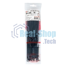 Хомут P6.6 стандартный (ч), 3.6x200 (50шт) PROxima FlexLock