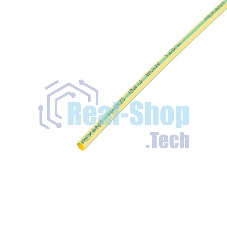 Термоусаживаемая трубка Rexant 2,0/1,0 мм, желто-зеленая, упаковка 50 шт. по 1 м