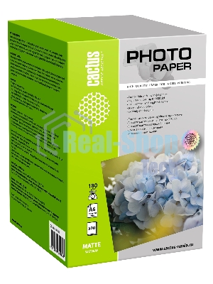 Фотобумага Cactus CS-MA6180500 A6/180г/м2/500л./белый матовое для струйной печати