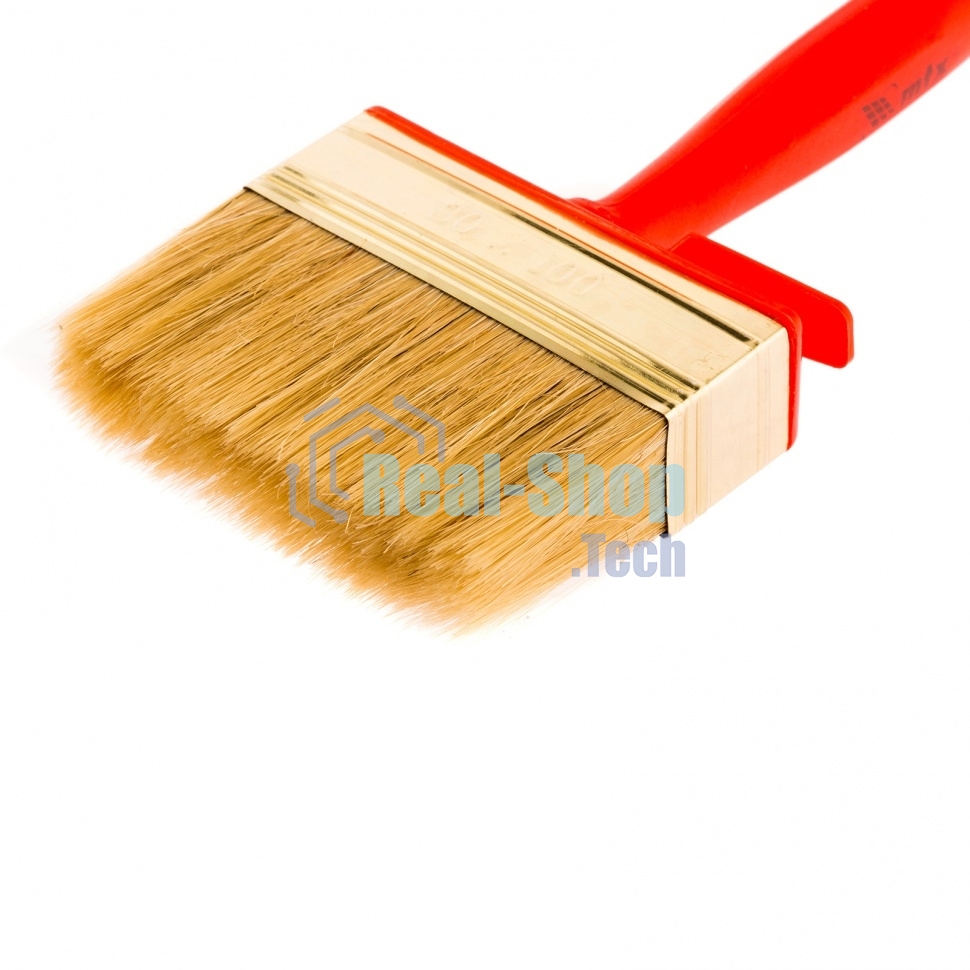 Кисть-ракля MTX 84121 30 х 100 мм, натур. щетина, пластмас. корпус, пластмас. ручка