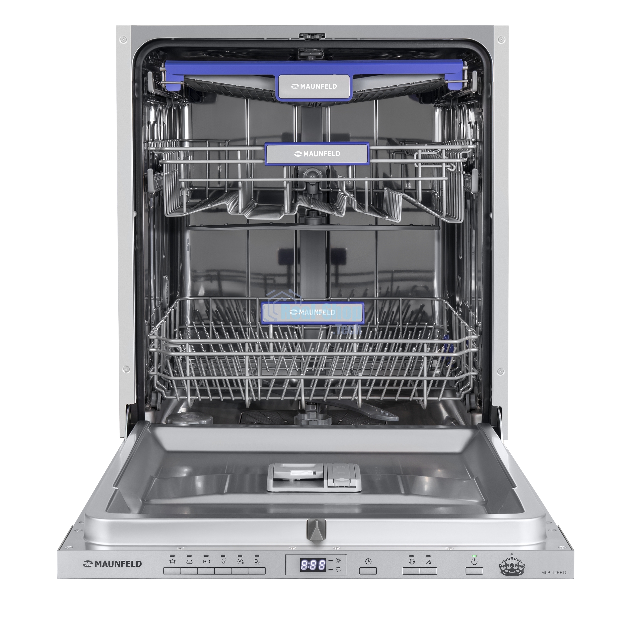 Встраиваемая посудомоечная машина Maunfeld MLP-12PRO, серебристый, 59.8 см, 14 компл., 47 дБ, класс A+++