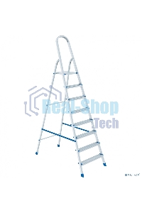 Стремянка Сибртех 8 ступеней, алюминиевая