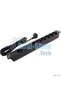 Блок розеток горизонтальный ExeGate ServerPro PDU-19H905 Al-9S-EU3, 19