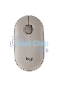Мышь беспроводная Logitech Pebble M350 серый, 1000 dpi, радиоканал, Bluetooth, USB, кнопки - 3