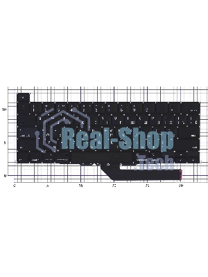 Клавиатура для ноутбука Apple MacBook Pro 16 Retina A2141 Late 2019 плоский Enter