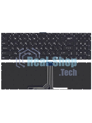 Клавиатура для ноутбука MSI GT72 GS60 GS70 GP62 GL72 GE72 черная с 7-цветной подсветкой