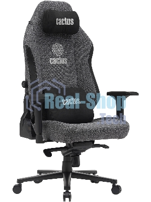 Кресло Cactus CS-CHR-MAG-GY серый, экокожа