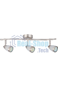 Светильник Hiper Светильник встраиваемый Сатин/Никель H077-3 Поворотный, мощность ламп до 50Вт Размер 18х13х55