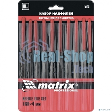 Набор надфилей Matrix 160 х 4мм 10шт обрезиненные рукоятки