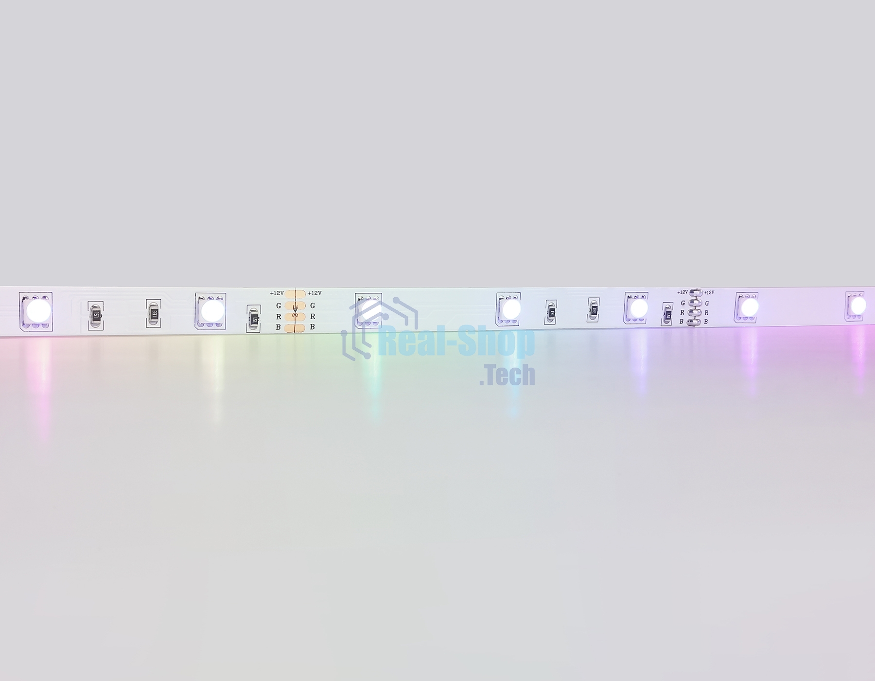 Комплект светодиодной ленты GS2401 5050 30Led/ 7.2W m/ 12V IP20 RGB/ 5000*10*1.87mm (4 конт.)
