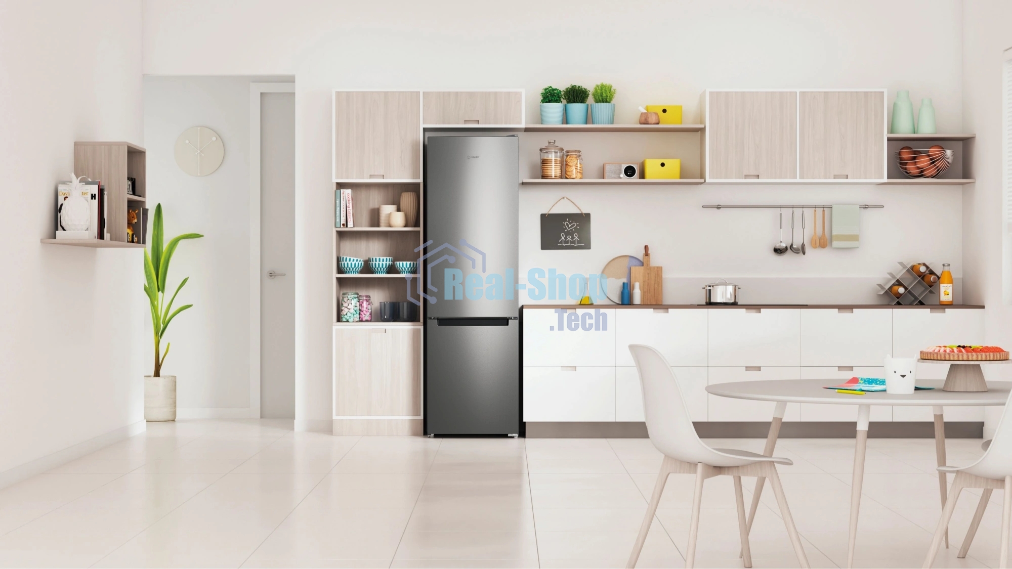 Холодильник Indesit ITS 4200 NG серый двухкамерный 247/78л морозилка снизу, No Frost