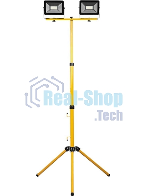 Прожектор на штативе Feron 2x50W 6400К 220V черный IP65, LL-503