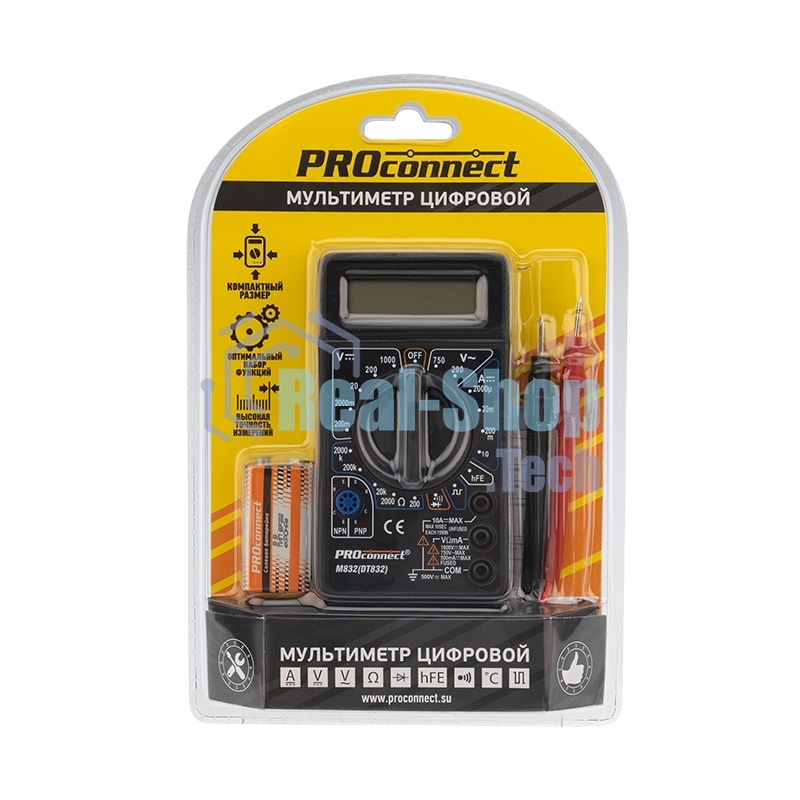 Портативный мультиметр M832 (DT832) PROconnect