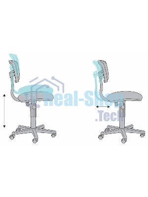 Кресло детское Бюрократ CH-299/ABSTRACT спинка сетка мультиколор сиденье мультиколор абстракция