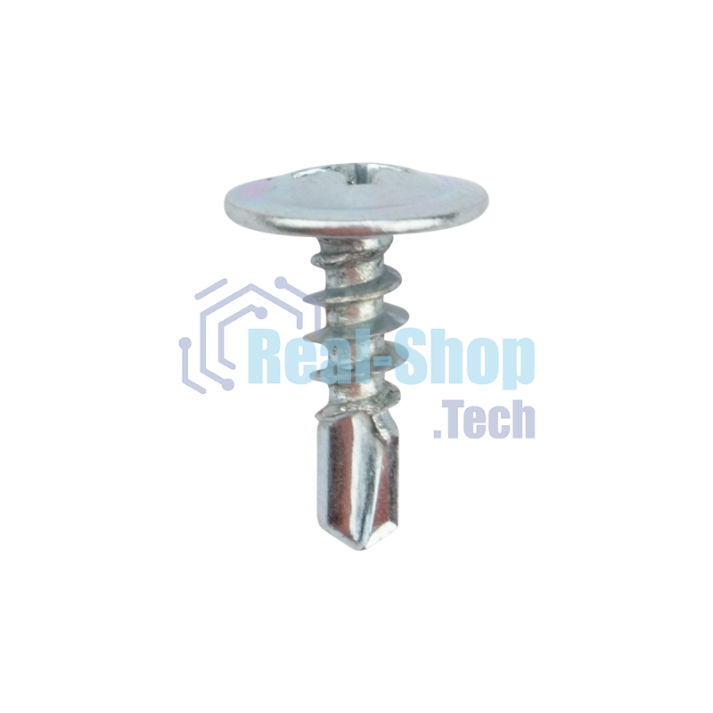 Саморез с прессшайбой Kranz ПШС сверло 4.2х13, короб (200 шт./уп.)