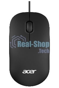 Мышь проводная Acer OMW122 черный, 1200 dpi, USB, кнопки - 3
