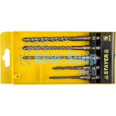 Набор буров STAYER PROFI 2930-H5 по бетону, хвостовик 