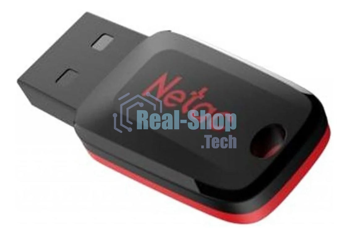 Флешка USB R/W Netac 128Gb U197 NT03U197N-128G-20BK USB 2.0 черный/красный