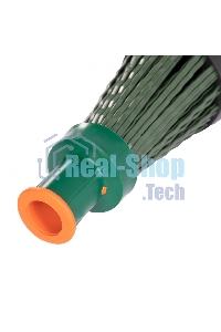 Метла полипропиленовая Сибртех, 140х310 мм, круглая, с фиксирующим ободом, без черенка