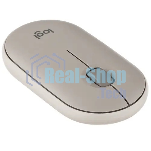Мышь беспроводная Logitech Pebble M350 серый, 1000 dpi, радиоканал, Bluetooth, USB, кнопки - 3