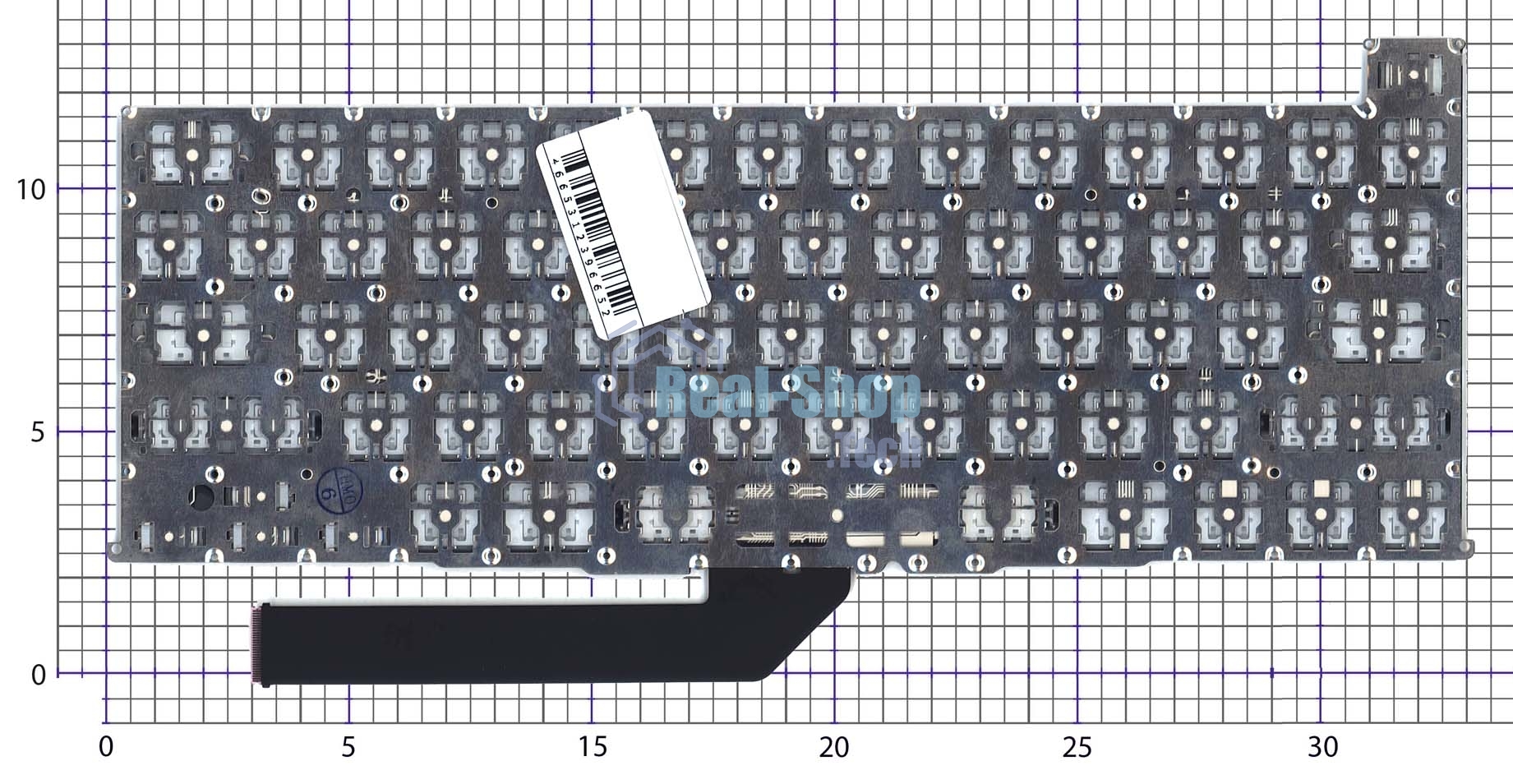 Клавиатура для ноутбука Apple MacBook Pro 16 Retina A2141 Late 2019 плоский Enter