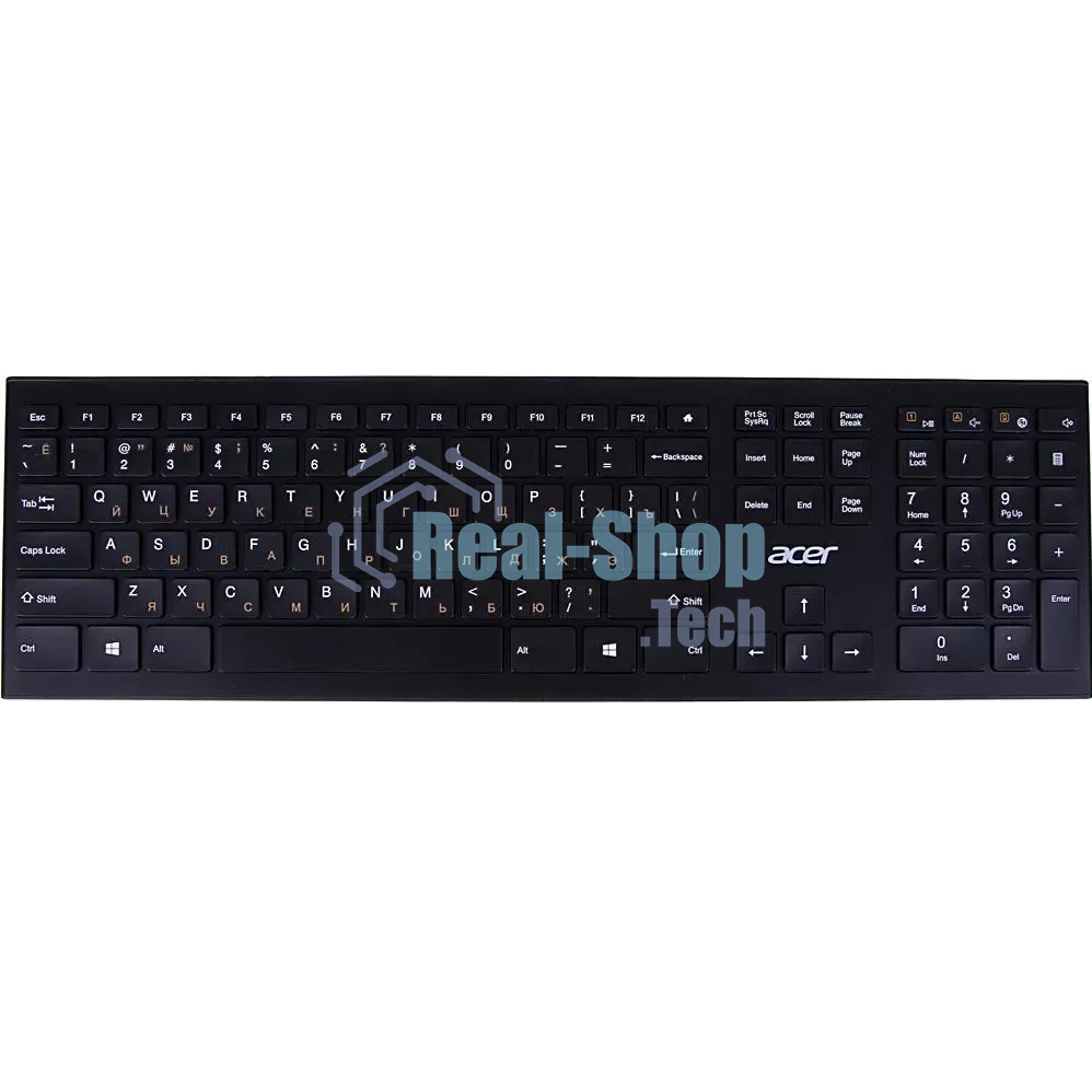 Клавиатура беспроводная Acer OKR010, USB, Радиоканал, черный