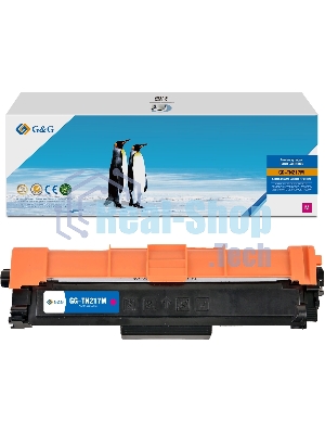 Картридж лазерный G&G, аналог Brother TN-217M красный 2.3k