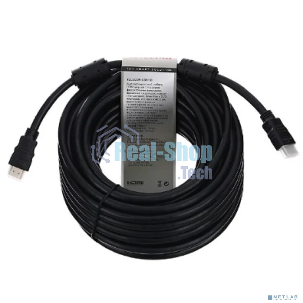 Кабель Telecom HDMI 19M/M 1.4V+3D, 15м 2 фильтра