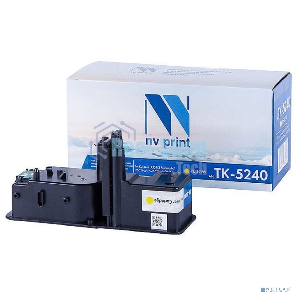 Картридж NVPrint совместимый Kyocera TK-5240 Yellow для ECOSYS P5026cdn/P5026cdw/M5526cdn/M5526cdw (3000k)
