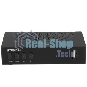 Приставка для цифрового ТВ Hyundai H-DVB440 черный, DVB-T2, DVB-T, DVB-C, HDMI, USB 2.0 x2