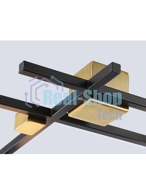 Светильник Ambrella light LH51015/5 BK/BS/FR черный/латунь/белый матовый G9*5 max 28W 800*560*170