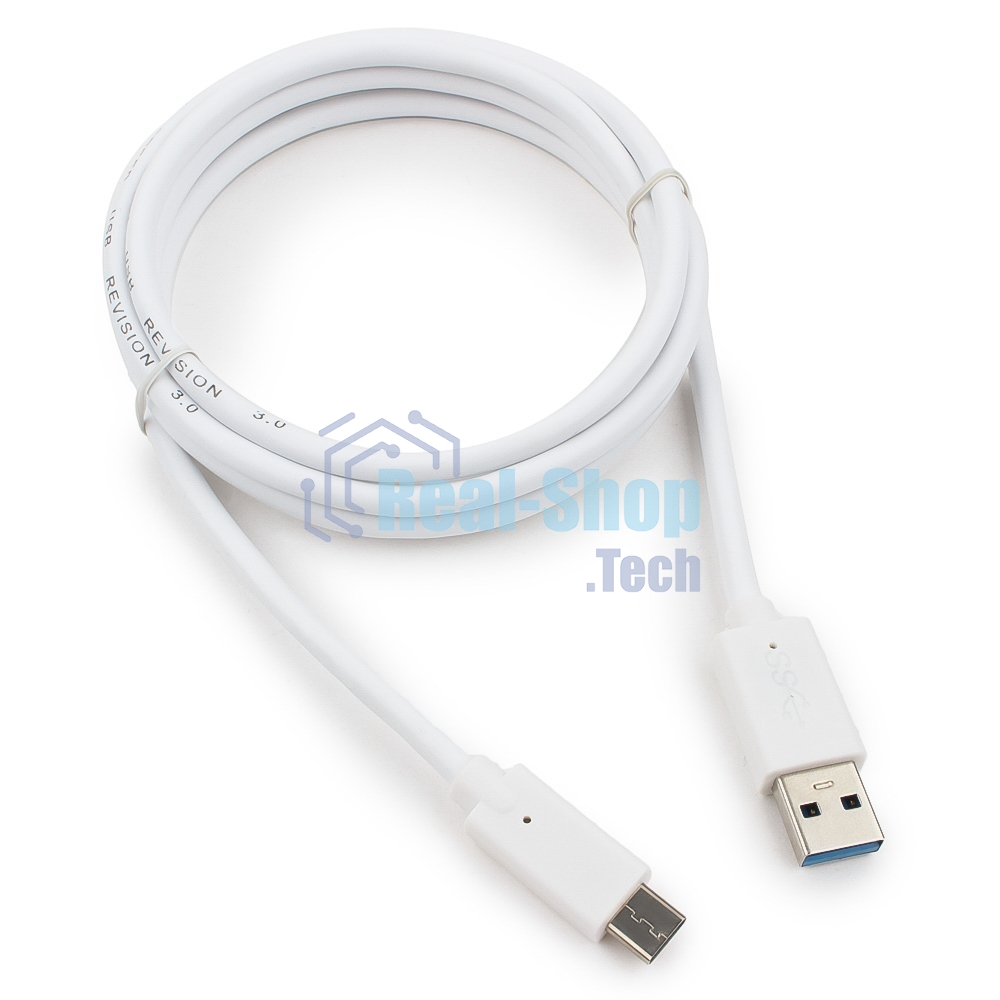 Кабель USB Cablexpert CCP-USB3-AMCM-6-W, USB3.0 AM/USB Type-C, 1.8м, белый, пакет