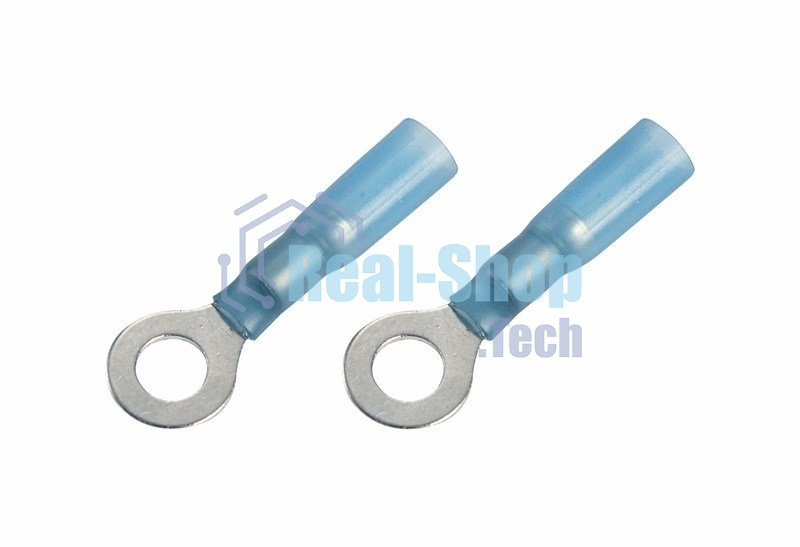 Наконечник кольцевой изолированный термоусаживаемый Rexant ø 6.5 мм 1.5-2.5 мм² (НКи-т 2.5-6/НКи-т2-6) синий