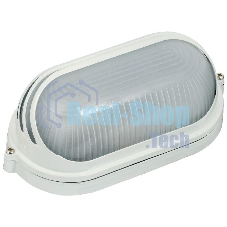 Светильник НПП 1407 60Вт E27 IP54 бел. овал ресничка ИЭК LNPP0-1407-1-060-K01