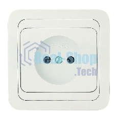 Розетка 1-м Makel СП Mimoza 16А IP20 без заземл. бел./бел.