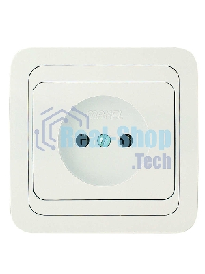 Розетка 1-м Makel СП Mimoza 16А IP20 без заземл. бел./бел.