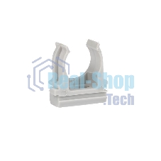 Держатель для труб (клипса) d16мм сер. (уп.100шт) Plast EKF derj-z-16n