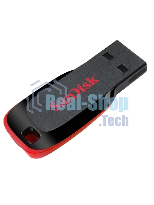 Флешка USB Sandisk CZ50 Cruzer Blade (SDCZ50-032G-B35), 32Gb, USB 2.0, R/W 15/4, черный/красный