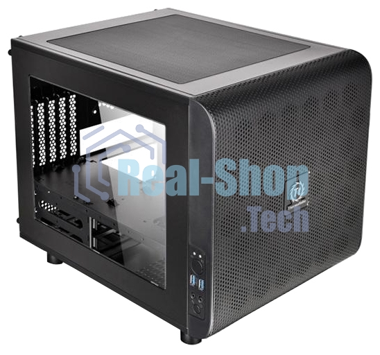 Компьютерный корпус Thermaltake Case Tt Core V21 CA-1D5-00S1WN-00 mATX/win/черный/USB 3.0/no PSU