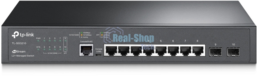 Коммутатор TP-Link SMB TL-SG3210 JetStream 8-Port Gigabit L2 Lite Managed Switch with 2 SFP Slots
