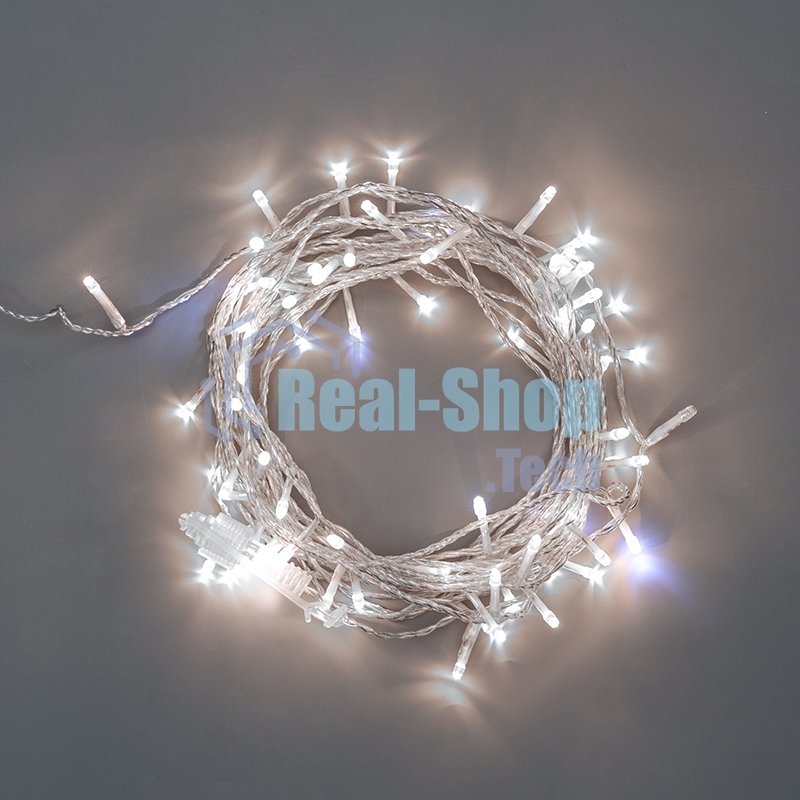 Гирлянда Neon-night Нить 10м, с эффектом мерцания, прозрачный провод, IP44, 230В, диоды БЕЛЫЕ, 75 LED